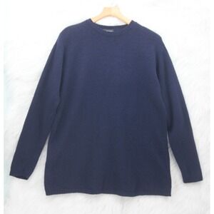 Vintage Limited Wool Navy Blue Crewneck Pullover Sweater L Heritage Grandpacore